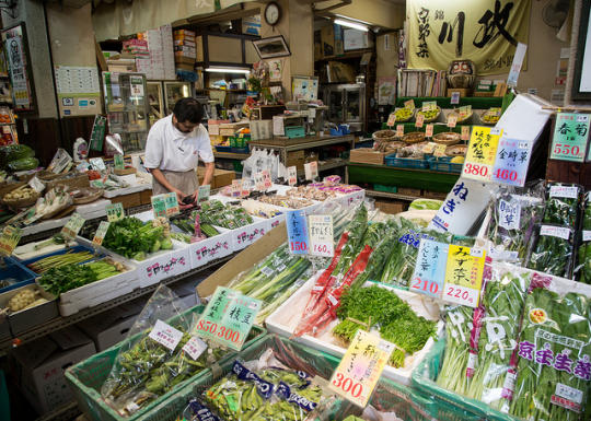 Shop selling greens