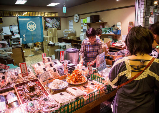Shop selling dried seafood