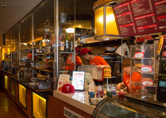 Inside the cafe