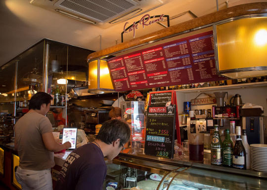 Inside of the cafe