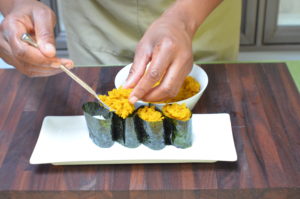 Vegan Roe Sushi Boats