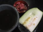 Preparation for winter melon and beef stew Preparation for winter melon and beef stew