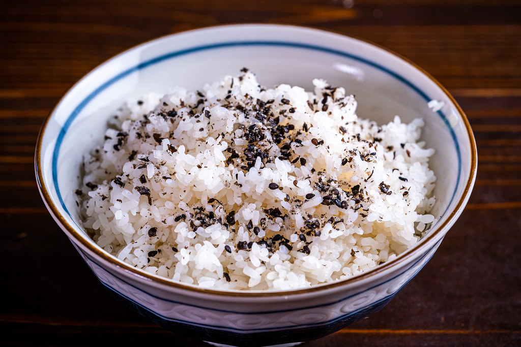 Furikake nori over rice