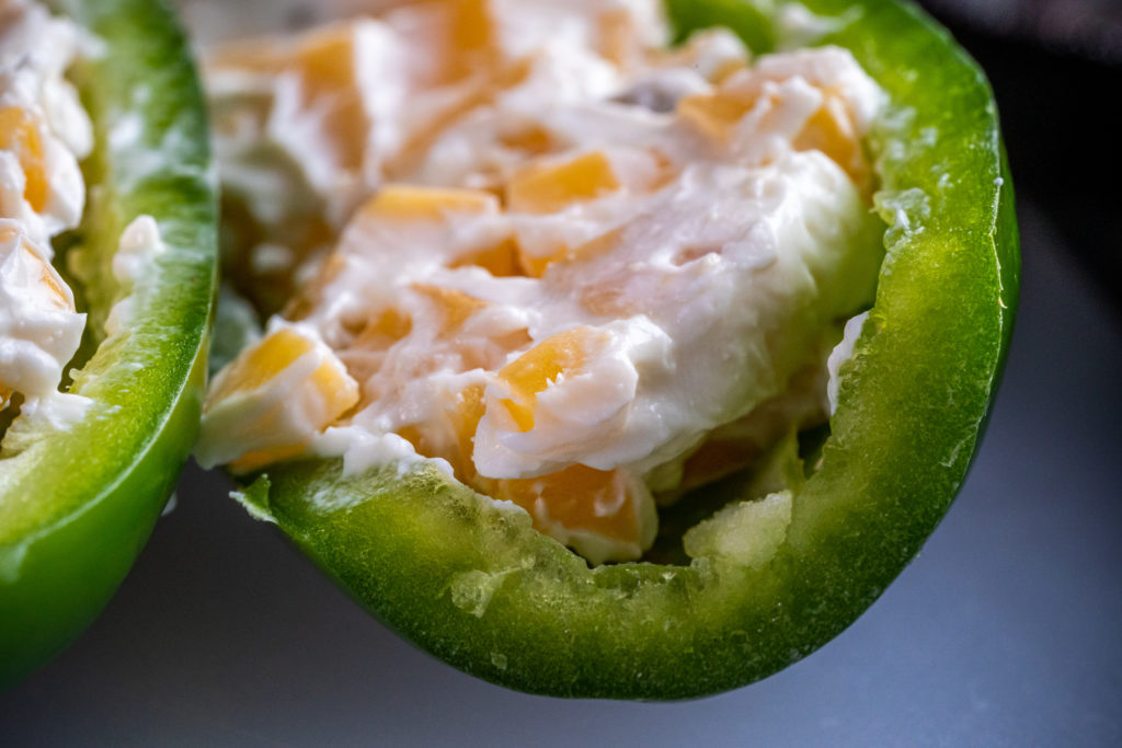 uncooked jalapeno stuffed with cheese