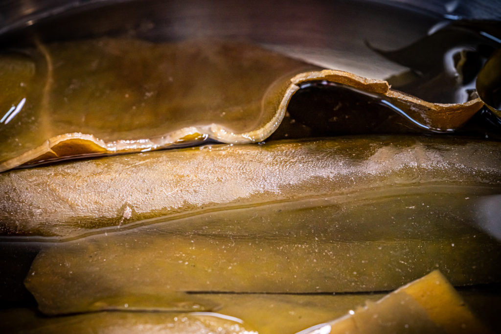 kombu in the broth
