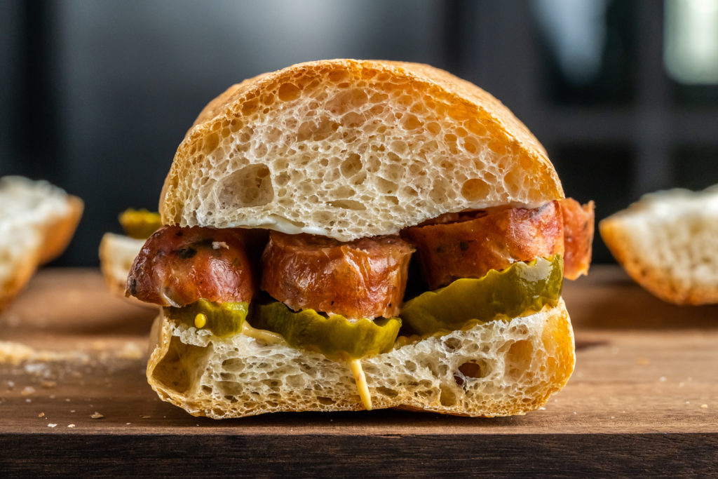 sandwich made with the king arthur bread