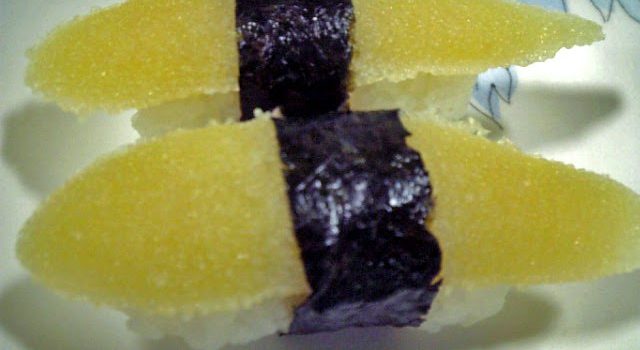 Japanese Oishii Food: Kazunoko no Nigiri-zushi