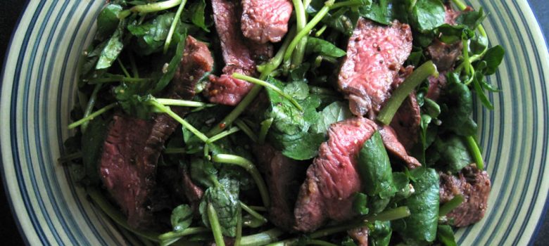 Beef & Watercress Salad | Hiroko's Recipes