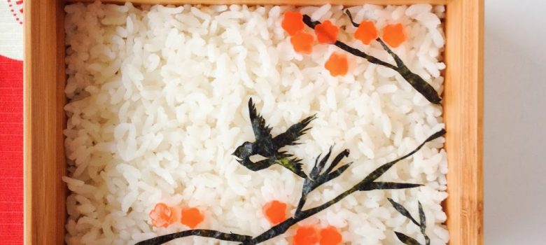 Swallow Bird Chinese Art Bento ツバメのキャラベン