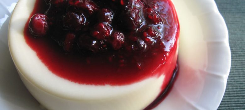 Basic Bavarois with Mixed Berry Sauce