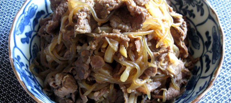 Sweet Soy Flavoured Itokonnyaku and Beef