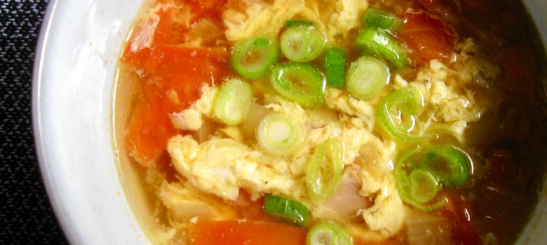 Bacon Egg & Tomato Soup