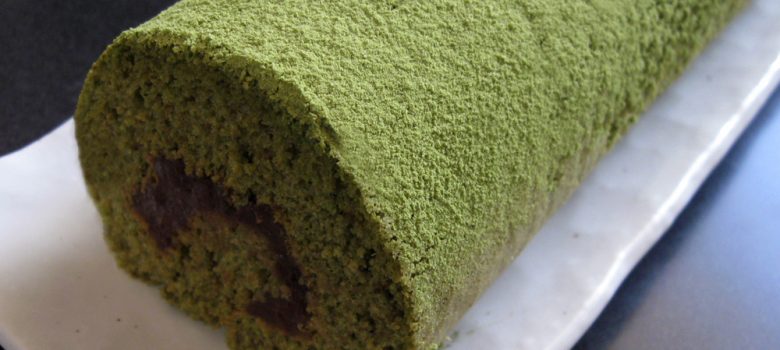 Matcha & Azuki Roll Cake – Hiroko's Recipes