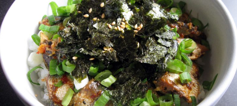 Canned Sardines Rice Bowl | Hiroko's Recipes