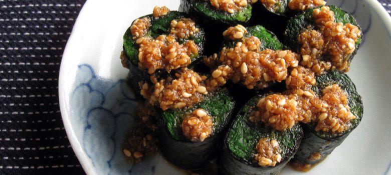 Spinach Nori Rolls | Hiroko's Recipes