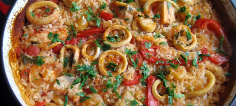 Seafood Baked Rice – Hiroko's Recipes