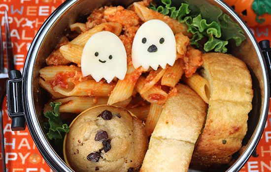 Haunted Chicken Parm Bento | Adventures in Bentomaking