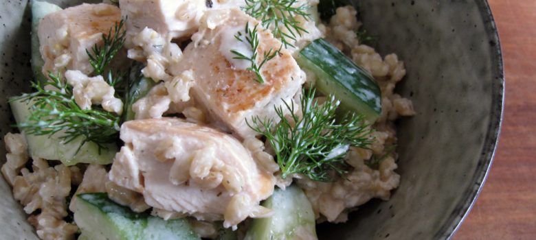 Spicy Chicken& Barley Salad – Hiroko's Recipes