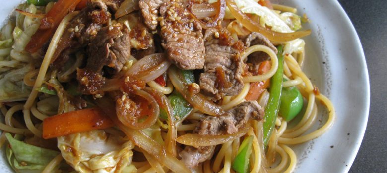 Yakiniku Spaghetti – Hiroko's Recipes