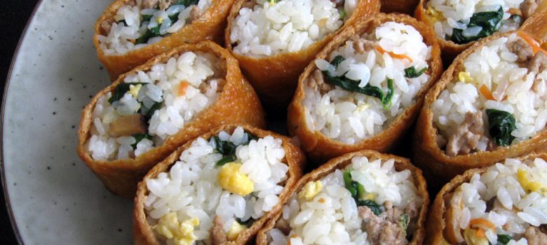 Soboro Mixed Inari-zushi – Hiroko's Recipes