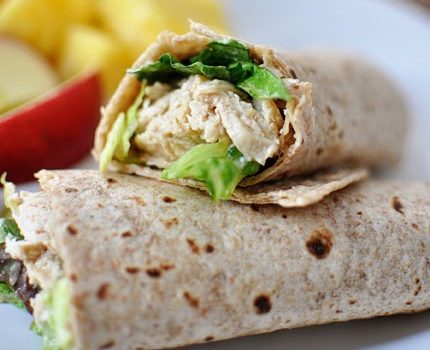 Chicken Caesar Salad Wraps