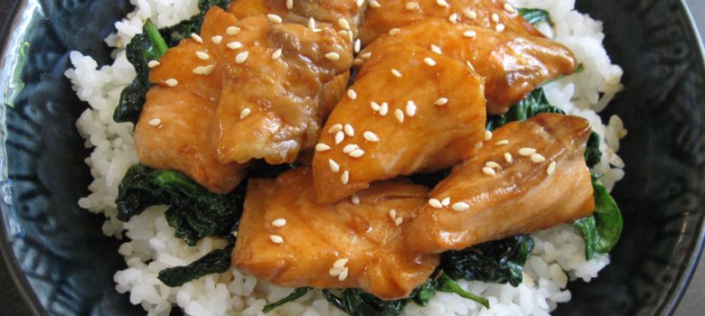 Teriyaki Salmon Rice Bowl – Hiroko's Recipes