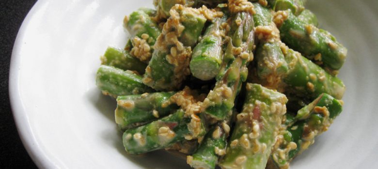 Creamy ‘Goma-ae’ Asparagus – Hiroko's Recipes