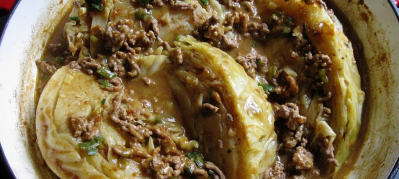 Curry Flavoured Stewed Cabbage & Beef Mince – Hiroko's Recipes