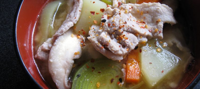 Leek & Pork Miso Soup – Hiroko's Recipes