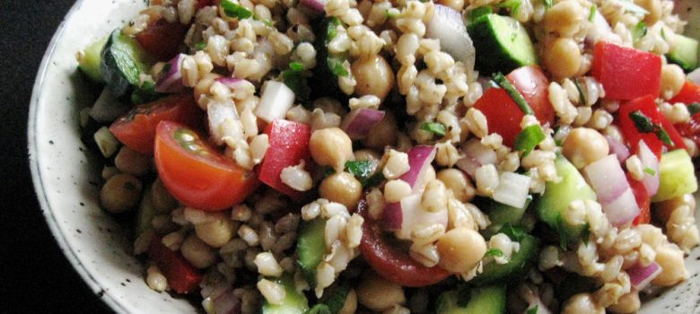 Chickpeas & Barley Salad – Hiroko's Recipes