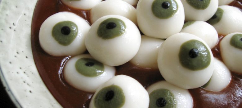 Halloween Dango Eyeballs – Hiroko's Recipes