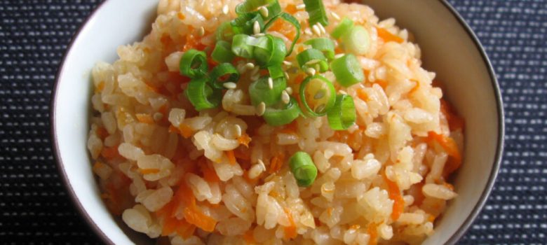 Carrot Takikomigohan – Hiroko's Recipes