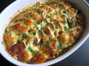 Pumpkin & Salami Cheese Bake β Hiroko's Recipes
