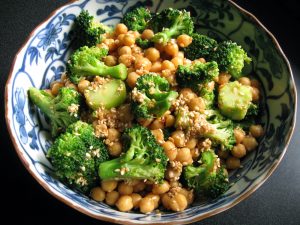 ‘Goma-ae’ Chickpeas & Broccoli – Hiroko's Recipes