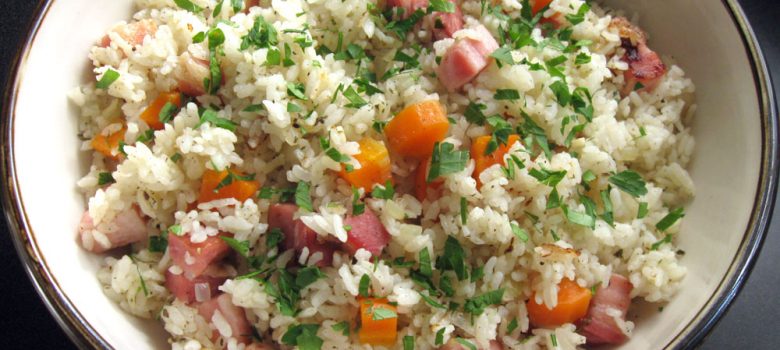 Pork Speck Takikomigohan – Hiroko's Recipes