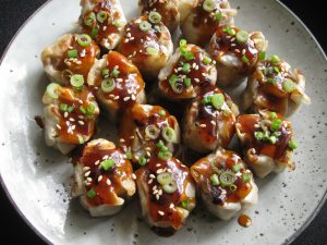 Pan-fried Mini Dim Sims (Shumai) with Teriyaki Sauce – Hiroko's Recipes