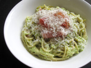Avocado & Prosciutto Spaghetti – Hiroko's Recipes