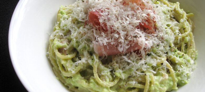Avocado & Prosciutto Spaghetti – Hiroko's Recipes