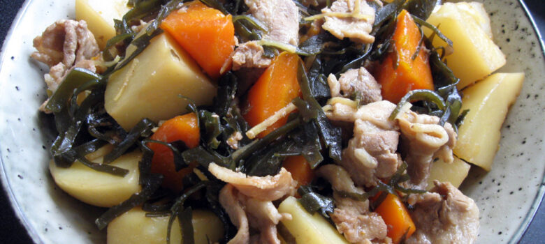 Pork ‘Nikujaga’ with Kombu (Kelp) – Hiroko's Recipes