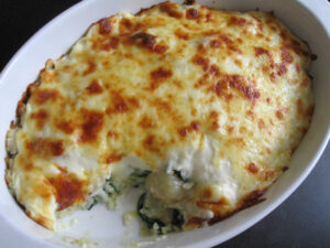 Scallops & Spinach Doria – Hiroko's Recipes