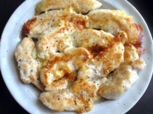 Pan-fried Chicken Tenderloins & Cheese – Hiroko's Recipes