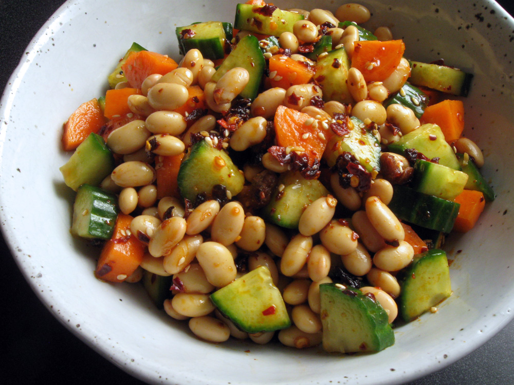 Soy Bean Salad with Crispy Chilli Oil – Hiroko's Recipes