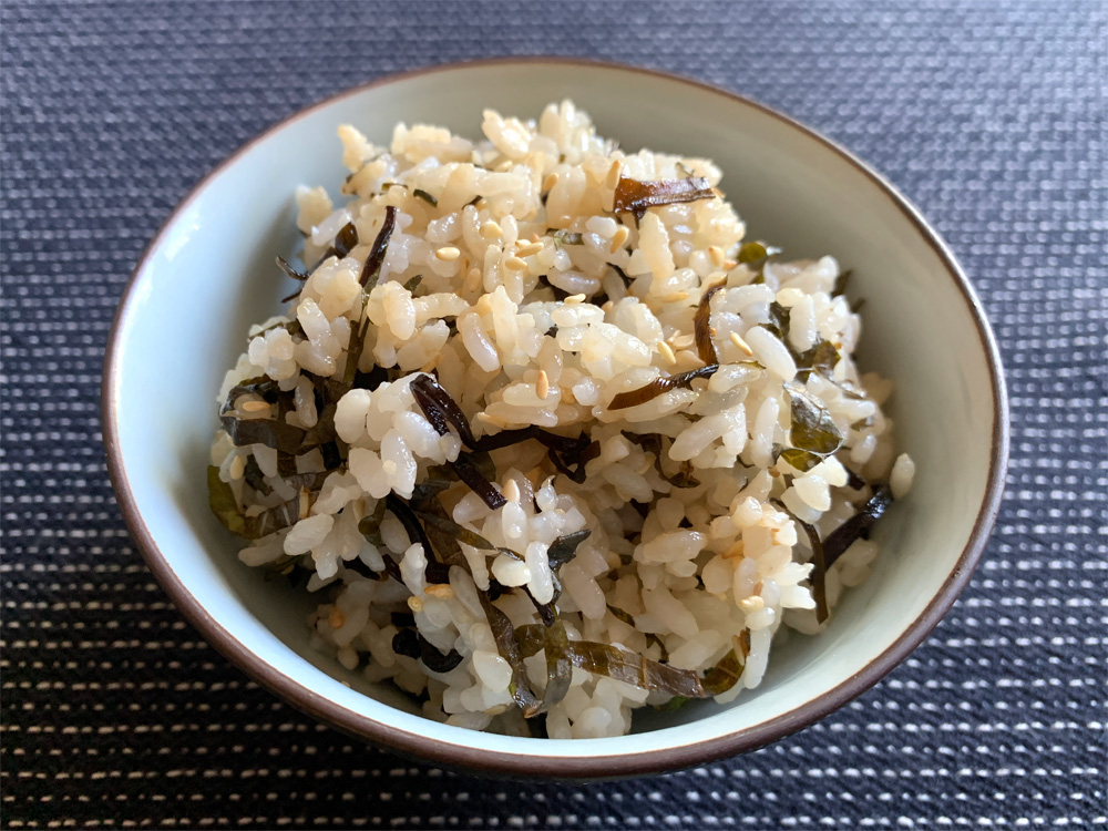 Shiso (Perilla) & Seasoned Kombu (Kelp) Mazegohan – Hiroko's Recipes