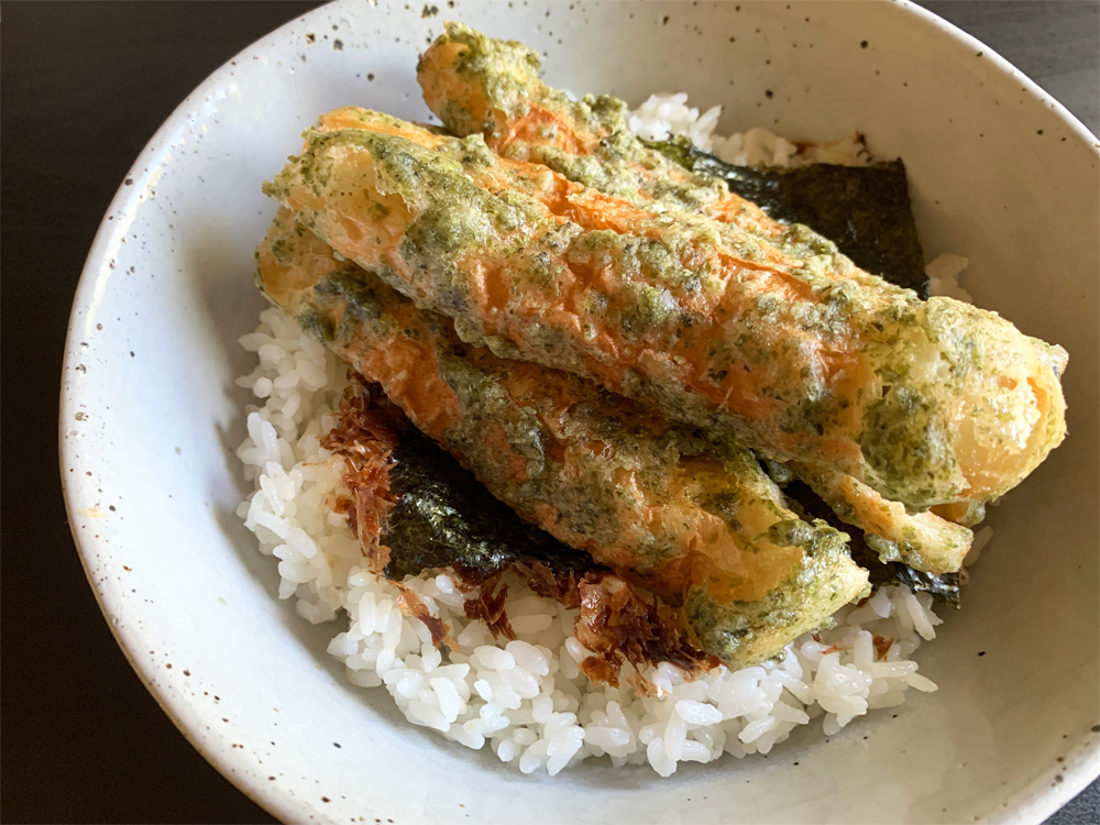 Chikuwa Tempura Rice Bowl – Hiroko's Recipes
