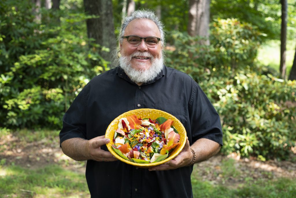 John Forti and his salad.