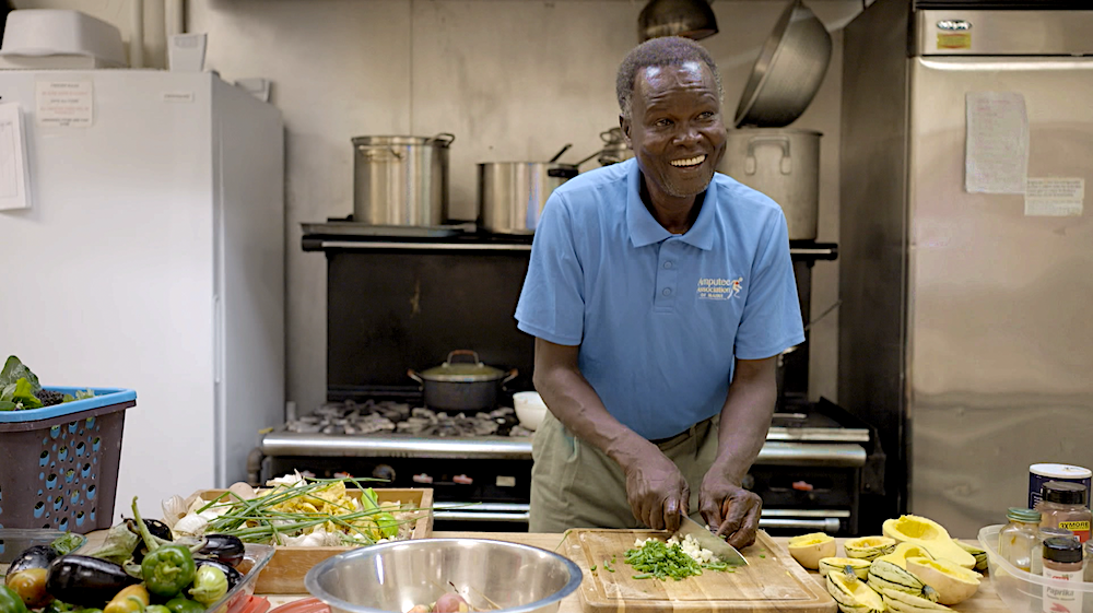 John Yanga cooking
