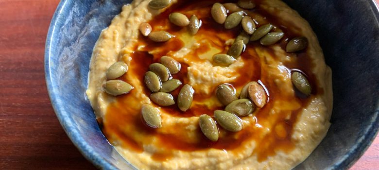 Pumpkin Hummus with Pomegranate Molasses – Hiroko's Recipes