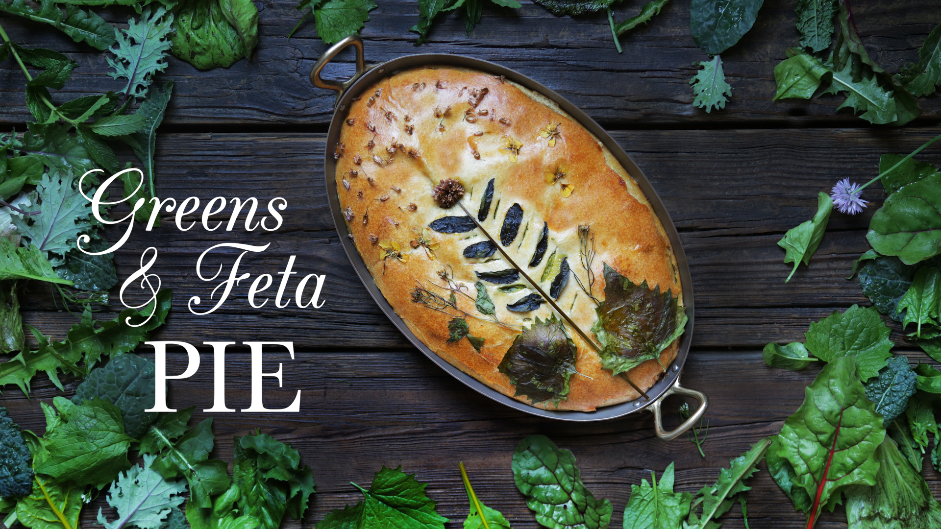 Greens and Feta Pie | Kitchen Vignettes for PBS