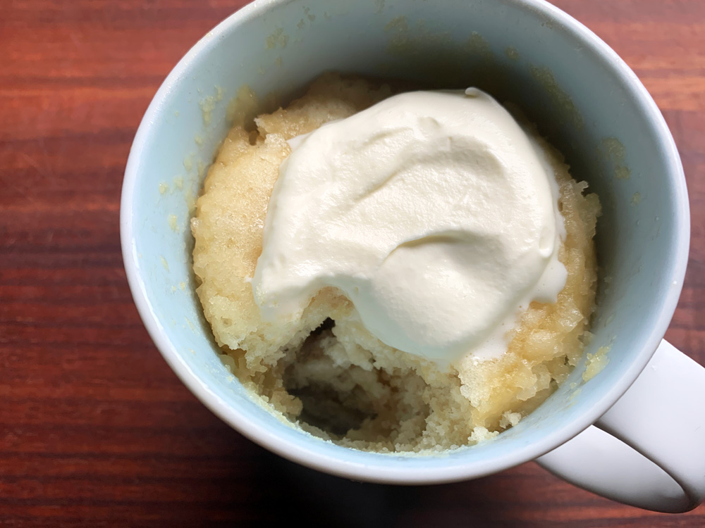 Instant Golden Syrup Mug Pudding – Hiroko's Recipes