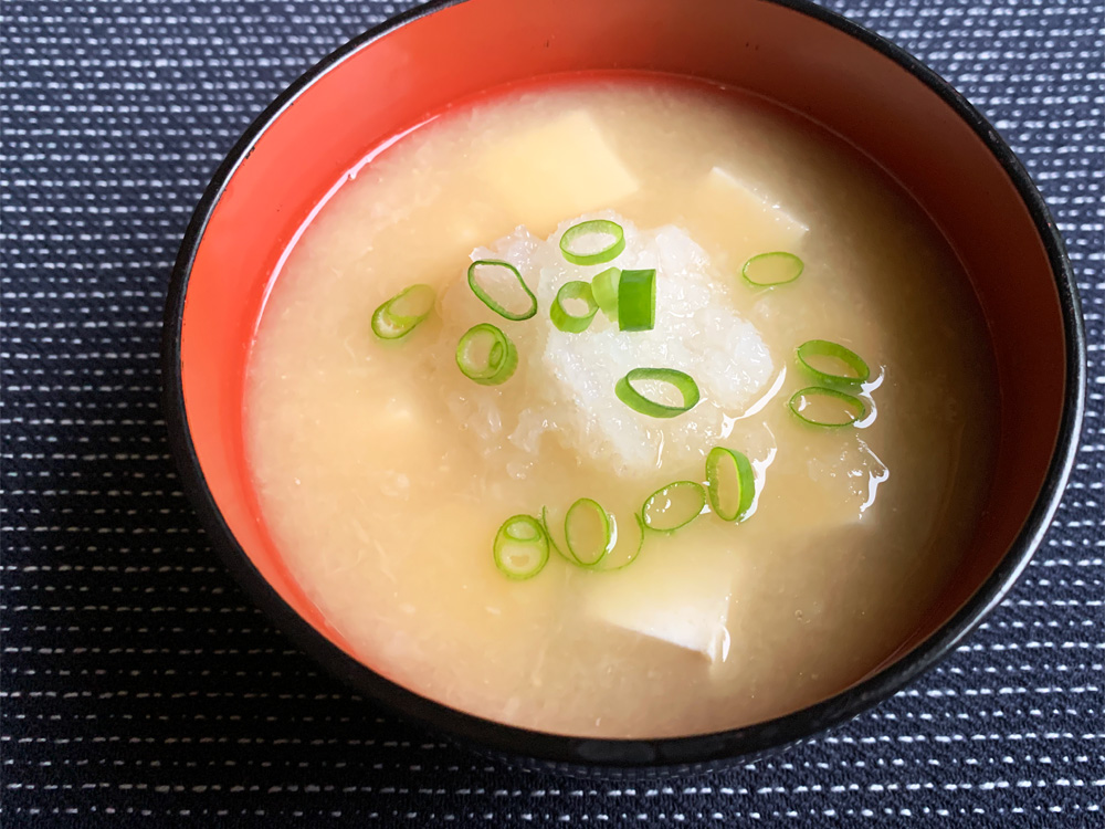 Grated Daikon Miso Soup – Hiroko's Recipes